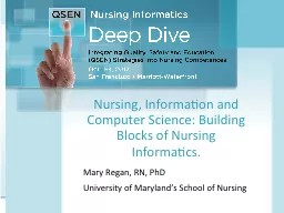 Nursing, Information and Computer Science: Building Blocks