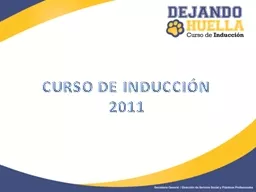 CURSO DE INDUCCIÓN 2011