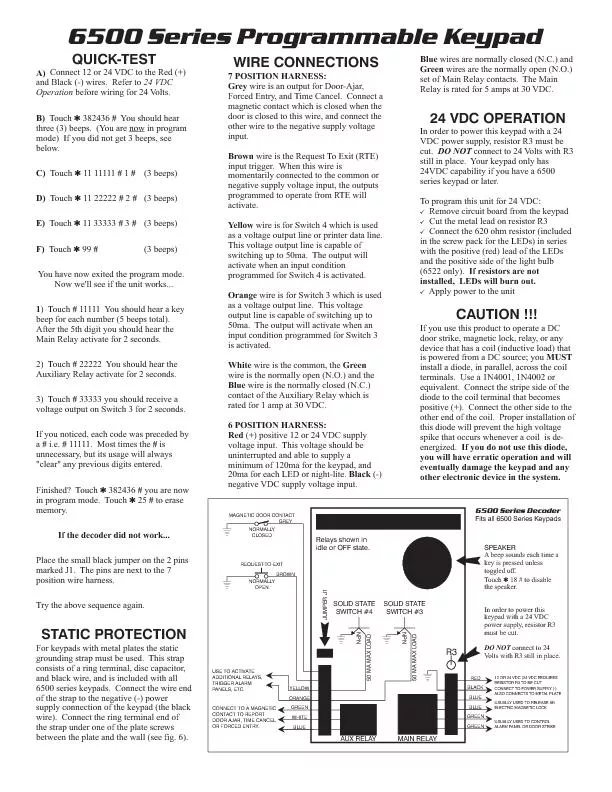 FIG.1OPERATEA12OR24VDCDOORSTRIKEWITHDOORAJARANDGREEN&REDLEDINDICATORS