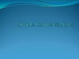 Simple Conversations
