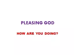 PLEASING GOD