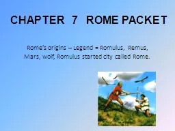 CHAPTER   7   ROME PACKET