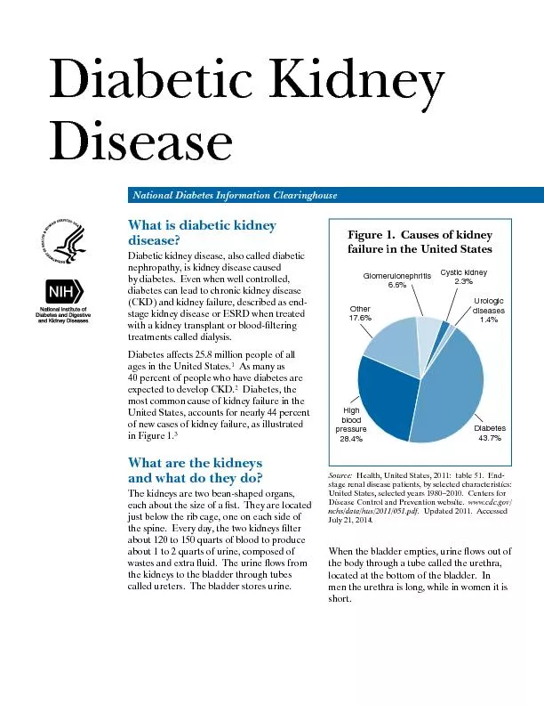 Diabetic kidney disease, also called d