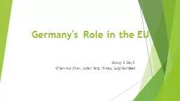 Germany's Role in the EU