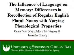 The Influence of Language on Memory: Differences in Recolle