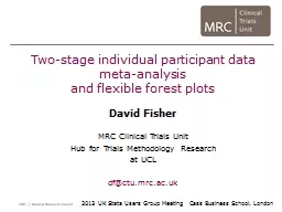 Two-stage individual participant data meta-analysis