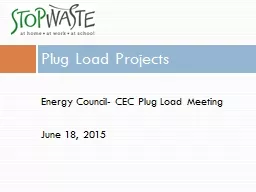 Energy Council- CEC Plug Load Meeting
