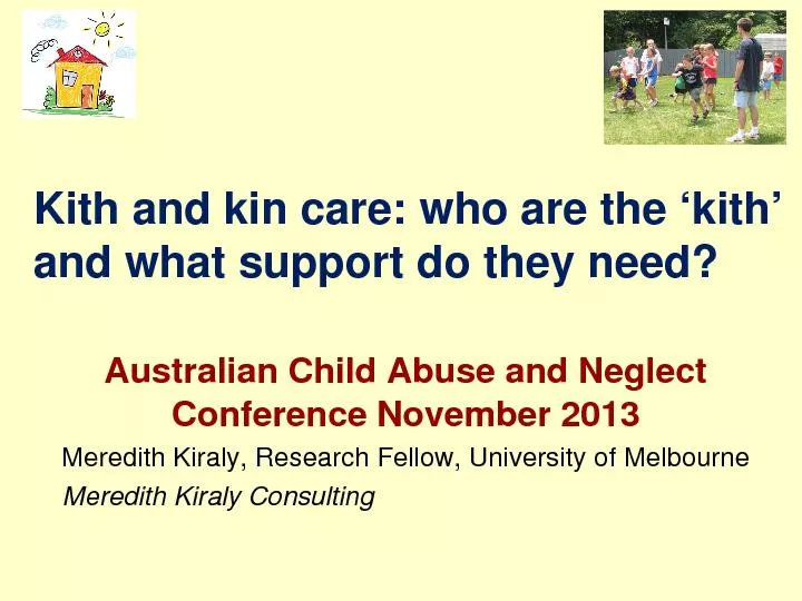 Kith and kin care: who are the ‘kith’ and what support do th