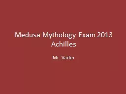 Medusa Mythology Exam 2013
