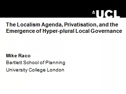 The Localism Agenda, Privatisation, and the Emergence of Hy