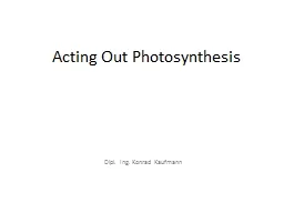 Acting Out Photosynthesis