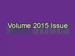 Volume 2015 Issue #