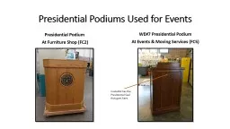 Presidential Podiums Used for Events