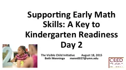 Supporting Early Math Skills: A Key to Kindergarten Readine