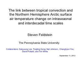 The link between tropical convection and the Northern Hemis
