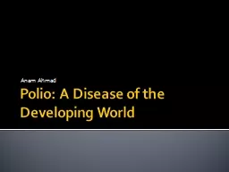 Polio: A Disease of the Developing World