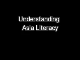 Understanding Asia Literacy