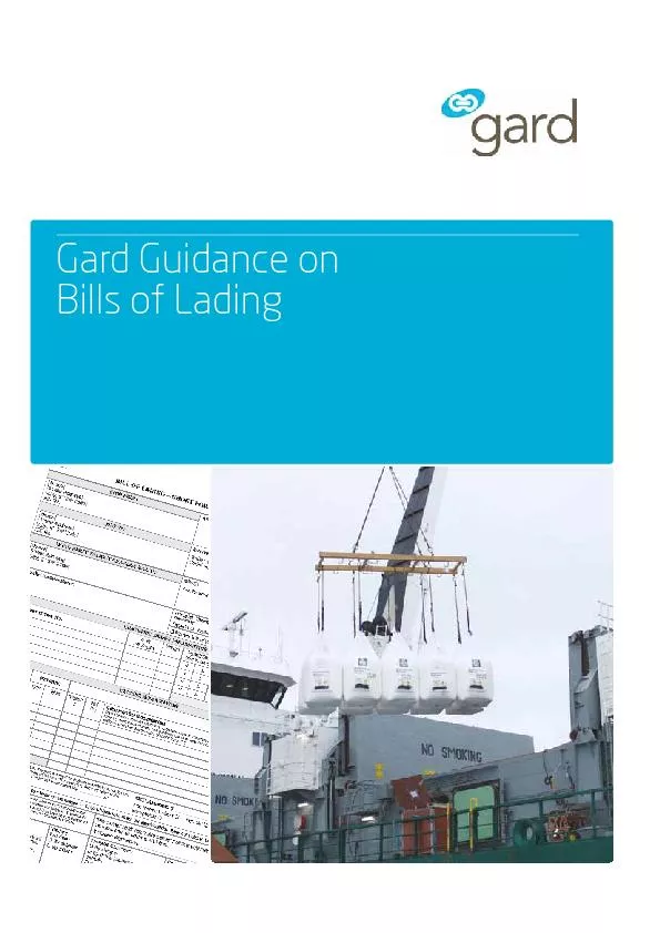 Gard Guidance onBills of Lading