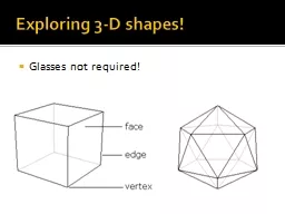 Exploring 3-D shapes!