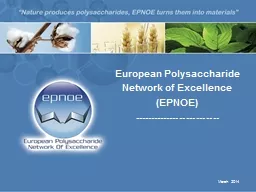 European Polysaccharide Network of Excellence