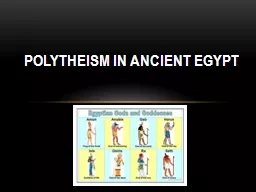 Polytheism in Ancient Egypt