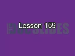 Lesson 159
