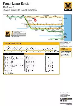 Metro timetable Four Lane Ends