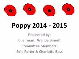 Poppy 2014 - 2015