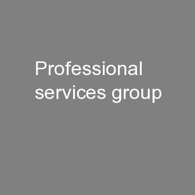 Professional Services Group