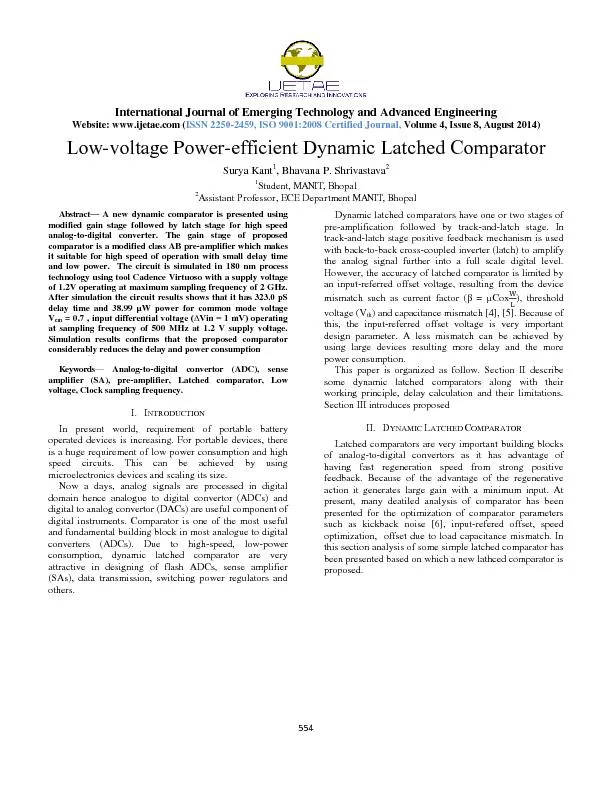 International Journal of Emerging Technology and Advanced Engineering