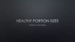 Healthy Portion Sizes