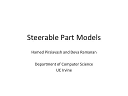 Steerable Part Models