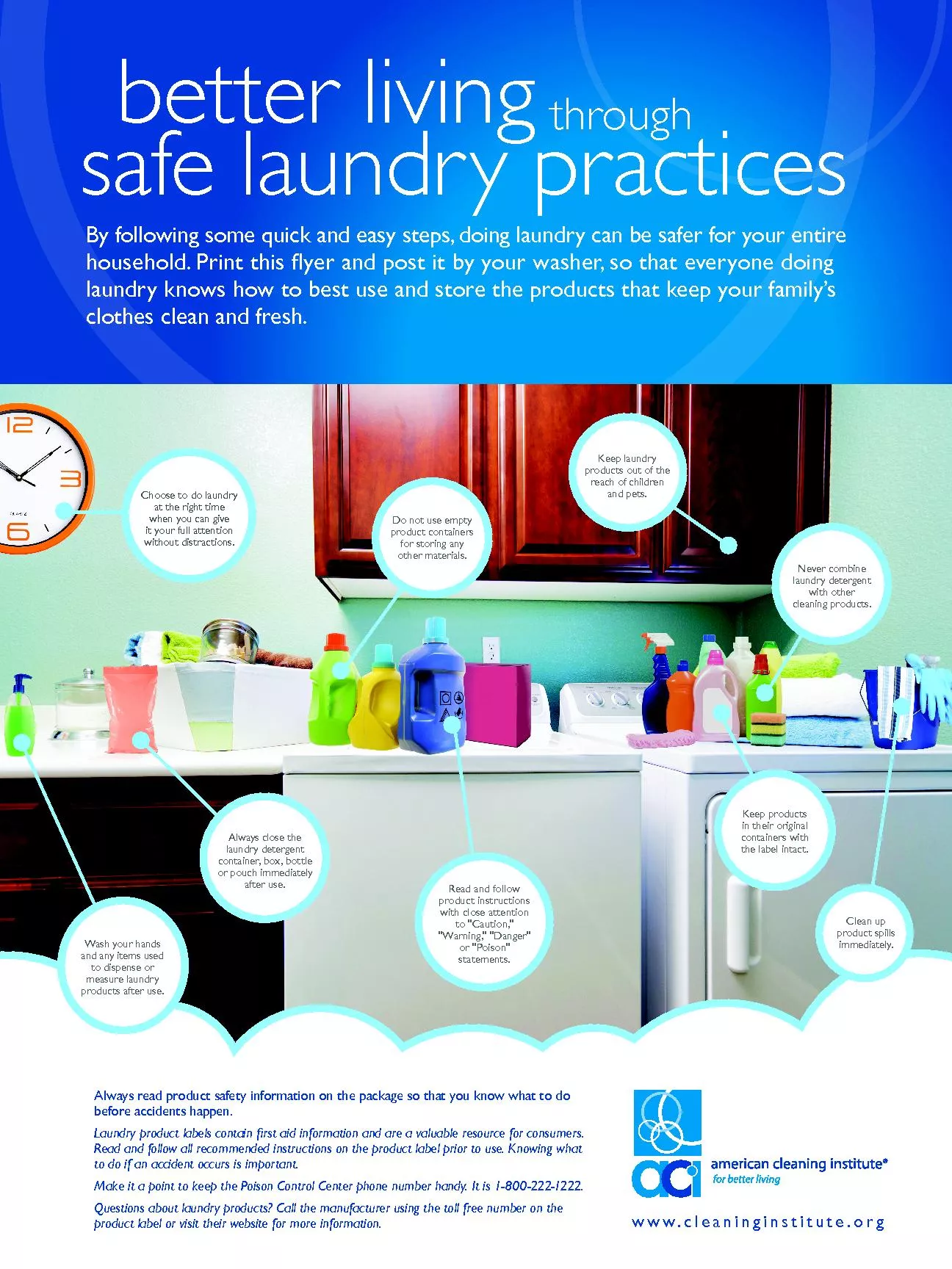 By following some quick and easy steps, doing laundry can be safer for