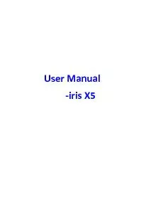 User Manual Model-iris X5