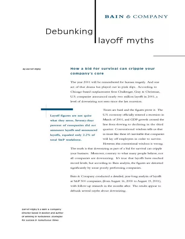 layoff myths