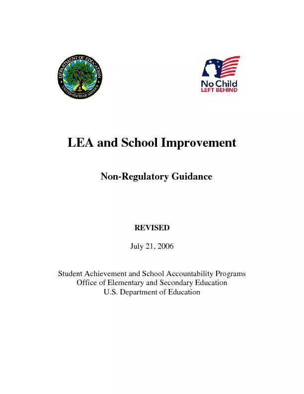 LEA and School Improvement