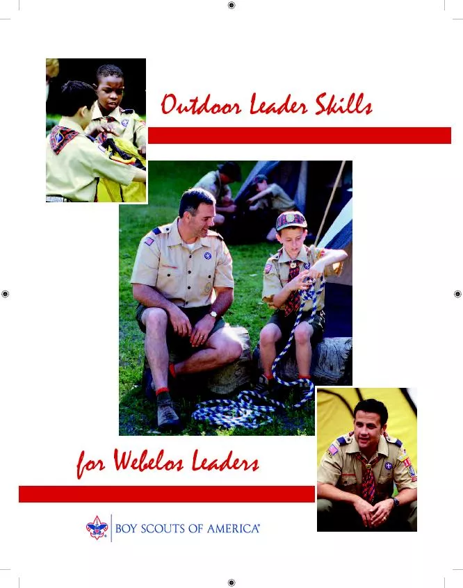 Outdoor Leader Skills for Webelos Leaders