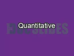Quantitative