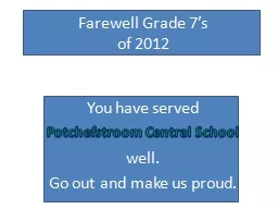 Farewell Grade 7’s