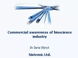 Commercial awareness of bioscience industry