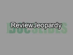 ReviewJeopardy