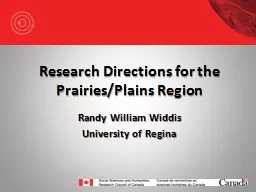 Research Directions for the Prairies/Plains Region