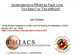 Understanding PRAM as Fault Line: