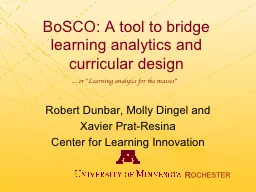 BoSCO: A tool to bridge learning analytics and curricular d