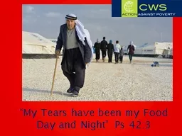 “My Tears have been my Food Day and Night