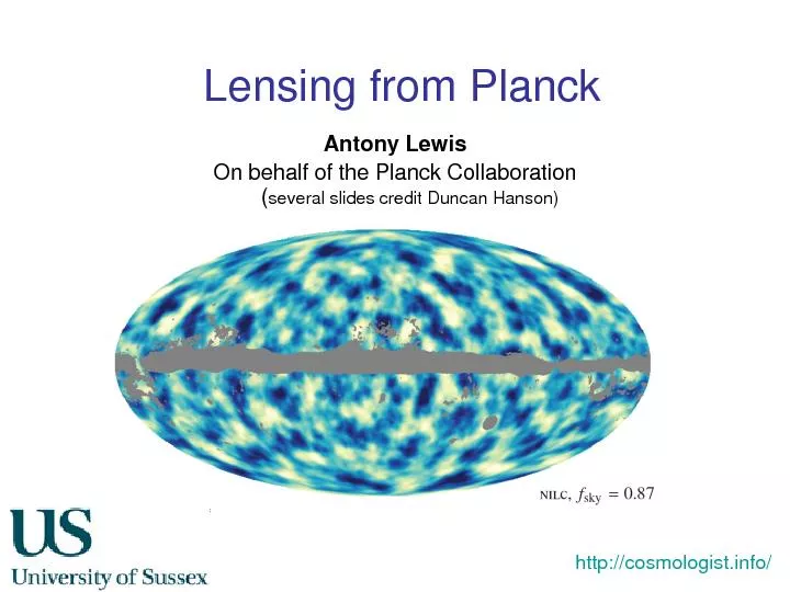 Lensing from Planck