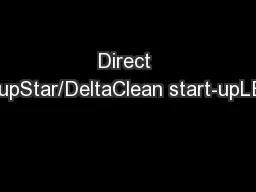 Direct start-upStar/DeltaClean start-upLENTO
