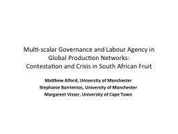 Multi-scalar Governance and