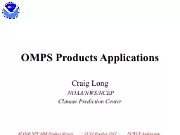 OMPS Products Applications