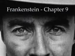Frankenstein - Chapter 9